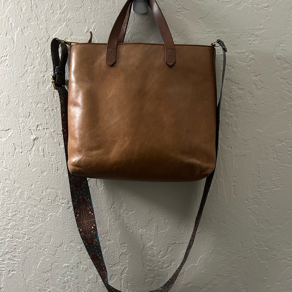 Madewell Brown Leather Tote Bag